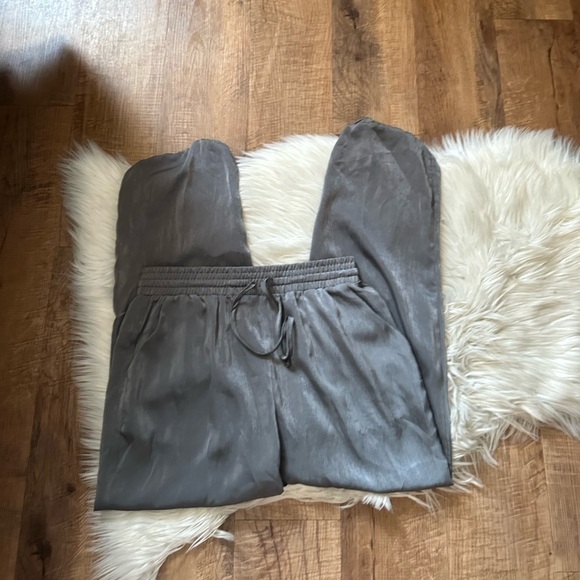 LULU’S Comfy Mindset Washed Charcoal Grey French Terry Joggers - Picture 5 of 7